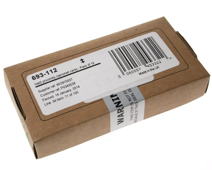 Paxton Paxton 693-112 Net2 Proximity ISO Clamshell Cards