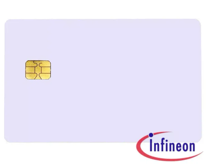 Infineon Plain White PVC SLE 4428 Chip Cards