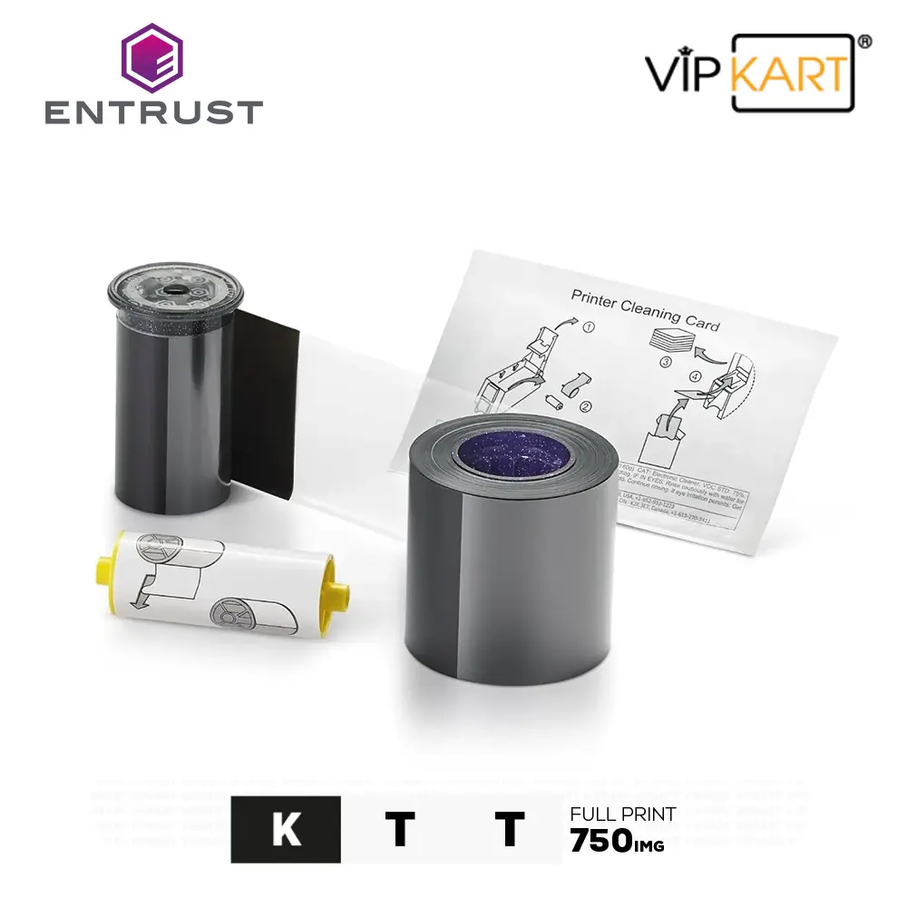 Entrust Datacard 525100-010 KTT Monochrome Ribon – 750 Baskı