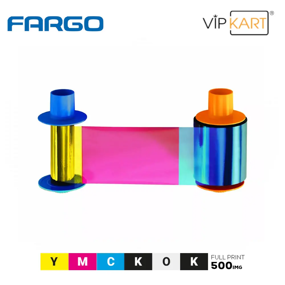 Fargo HID 45611 YMCKOK Ribon – 500 Baskı