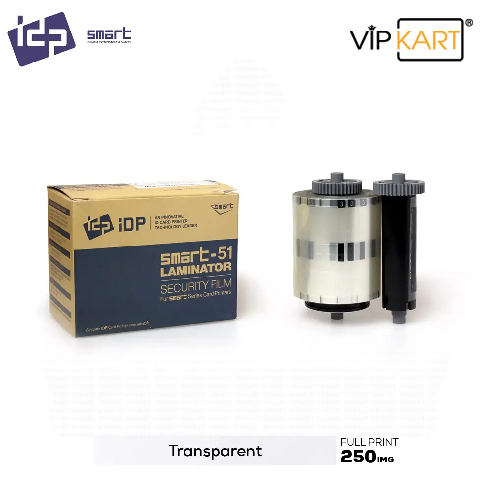 IDP Smart 659390 Şeffaf Laminasyon Filmi 1.0mm – 250 Baskı