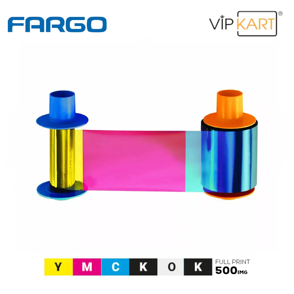 Fargo HID 45210 YMCKOK Ribon – 500 Baskı