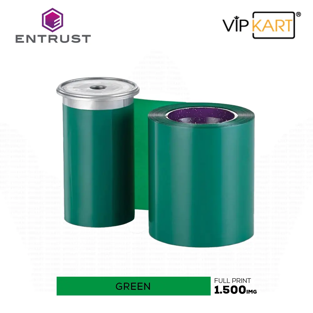 Entrust Datacard 532000-008 Green (Yeşil) Monochrome Ribon – 1500 Baskı