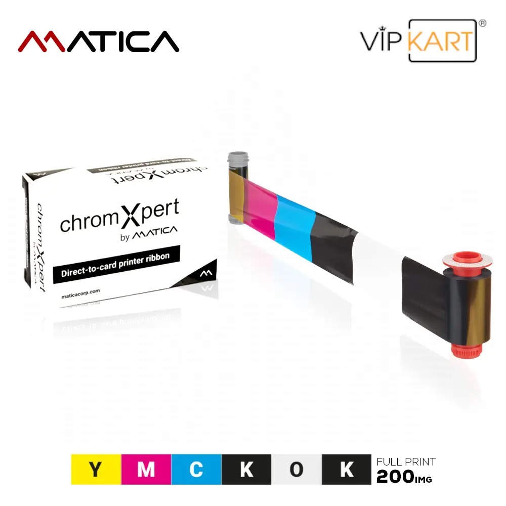 Matica YMCKOK Renkli Platinum Ribon – 200 Baskı