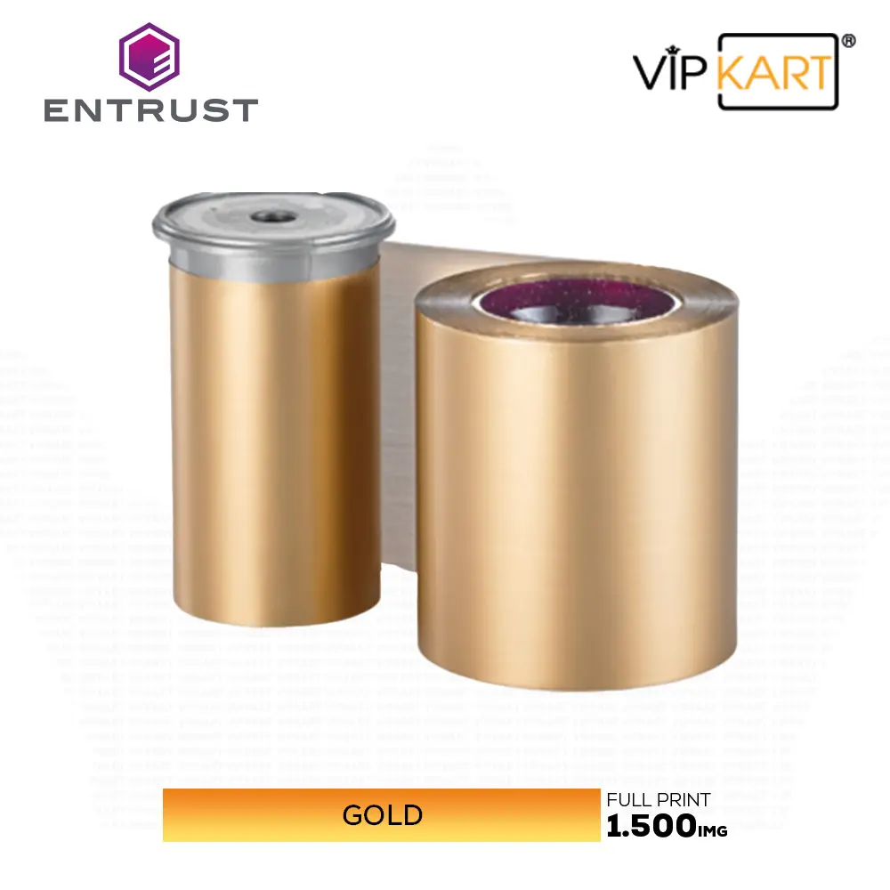 Entrust Datacard 532000-055 Metallic Gold (Metalik Altın) Monochrome Ribon – 1500 Baskı