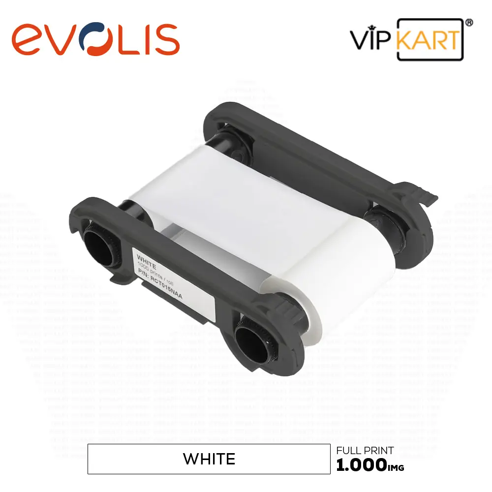 Evolis RCT015NAA White (Beyaz) MonoChrome Ribon – 1000 Baskı