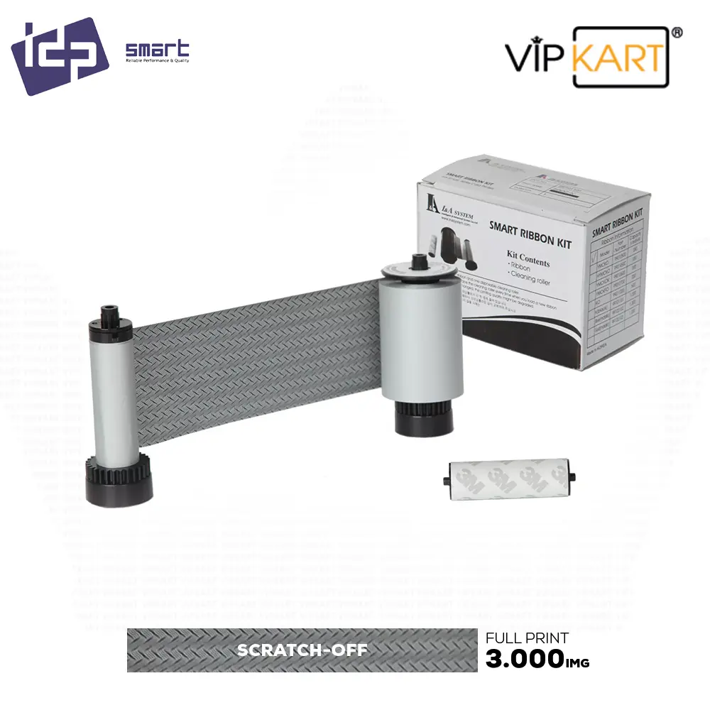 IDP Smart 659196 Scratch Off (Kazıma Paneli) Monochrome Ribon – 3000 Baskı