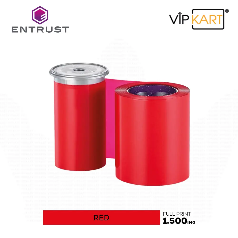 Entrust Datacard 525900-005 Red (Kırmızı) Monochrome Ribon – 1500 Baskı