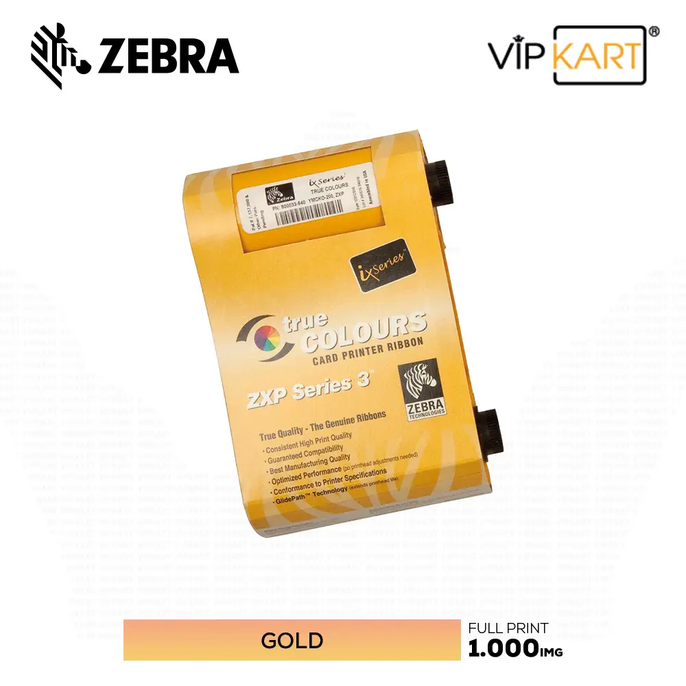 Zebra 800033-806 Gold (Altın) Monochrome Ribon – 1000 Baskı