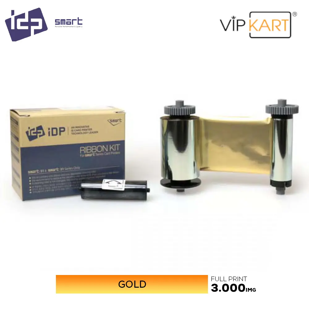 IDP Smart 659198 Gold (Altın) Monochrome Ribon – 3000 Baskı