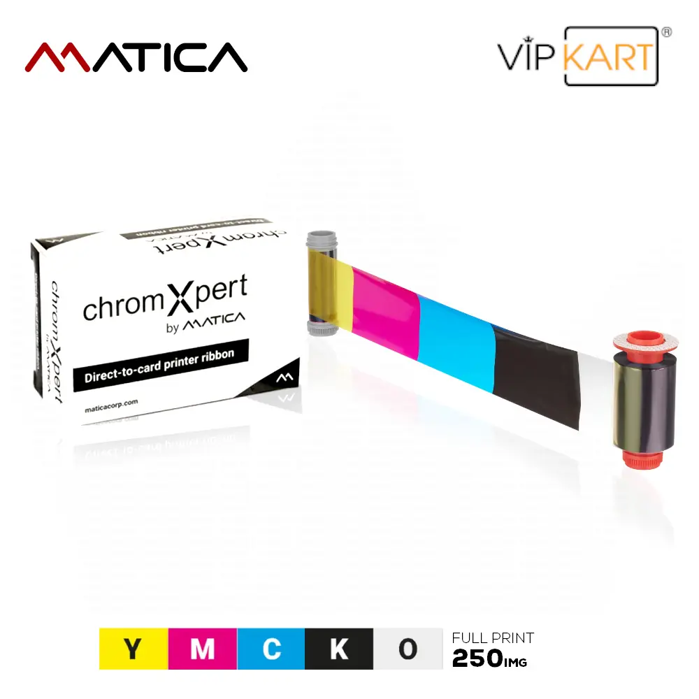 Matica YMCKO Renkli Platinum Ribon – 250 Baskı