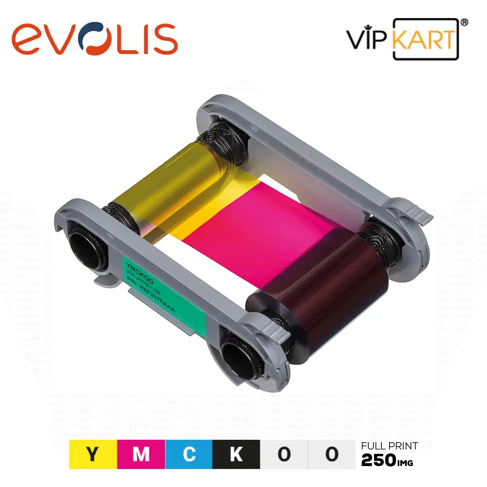 Evolis R6F207NAAA YMCKOO Ribon – 250 Baskı
