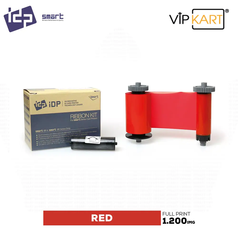 IDP Smart 659371 Red (Kırmızı) Monochrome Ribon – 1200 Baskı